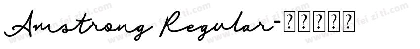 Amstrong Regular字体转换